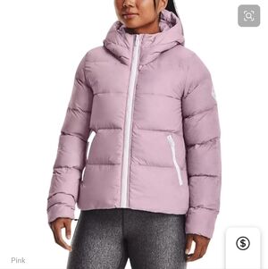 EUC Under Armour Storm Coldgear Infrared Light Pink 🩷 Puffer Jacket Size XXL